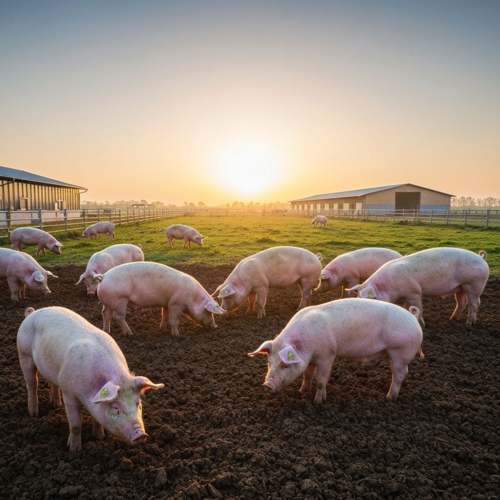 Porcs en bonne santé